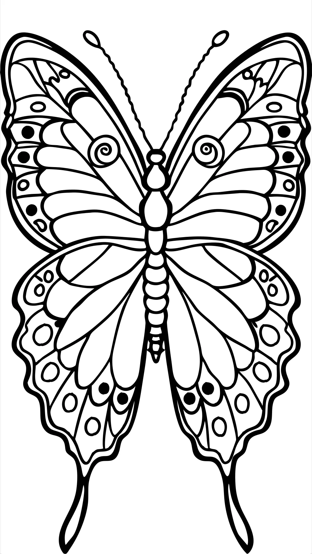 butterfly color pages printable